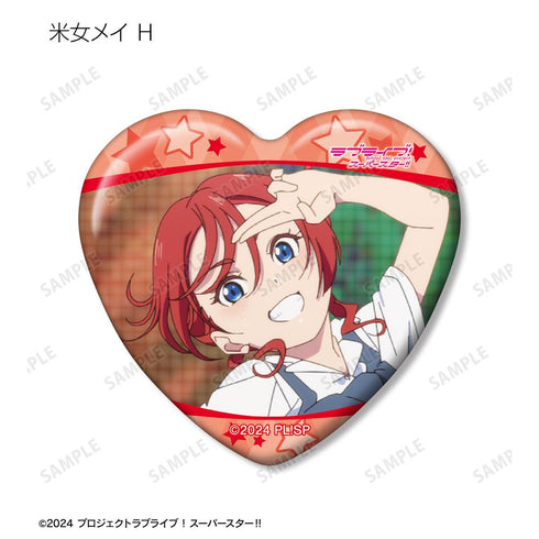 『ラブライブ!スーパースター!!』トレーディング 米女メイオンリー 場面写ハート型缶バッジ(単位/BOX)